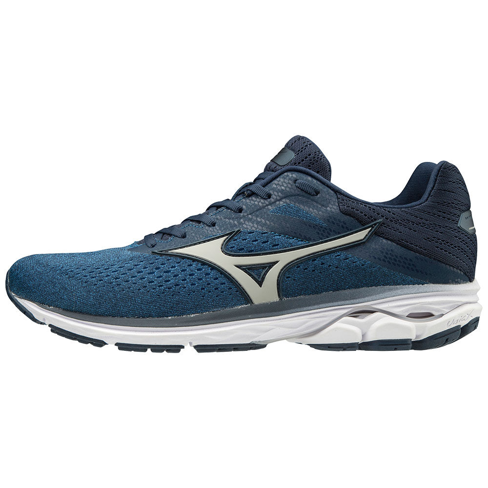 Mens Mizuno WAVE RIDER 23 Running Shoes Blue Philippines (ERAPGH437)